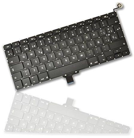 Bucom Tastatur kompatibel mit Apple MacBook Pro 13,3 A1278 A1279 A1280 Spanisch Keyboard teclado Espanyol MC700 MC724 MB990 MC374