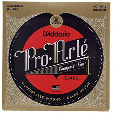 CUERDAS GUITARRA CLASICA - D´addario (EJ/45C) Pro/Arte Composite Normal (Juego Completo)