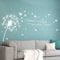 Grandora Wandtattoo Pusteblume Zitat Träume Nicht Dein Leben I weiß (BxH) 125 x 86 cm I Löwenzahn Wohnzimmer Wandsticker Wandaufkleber Aufkleber W5479