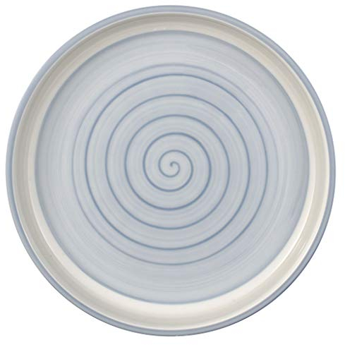 Villeroy & Boch Clever Cooking Blue Rotonda, Piano di stoviglie in pregiato in Blu, 26 cm Piatto da Portata, Porcellana, Bianco, 26 x 26 x 3 cm
