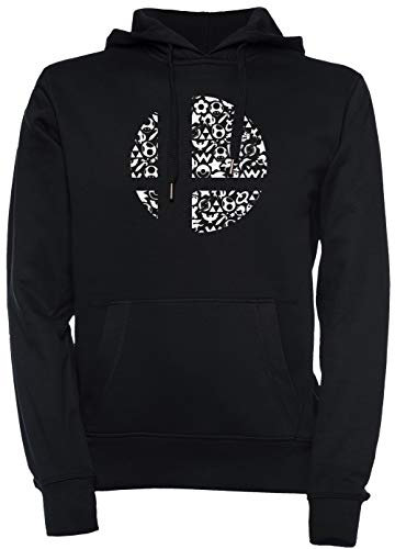 Schlägerei Unisex Herren Damen Kapuzenpullover Sweatshirt Pullover Schwarz Größe L Men's Women's Hoodie Black T-Shirt Large Size L