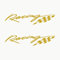 Autodomy Sport Tuning JDM OEM Rally Aufkleber Auto 2 Stück | Racing Sticker Motorrad Widerstandsfähig gegen Regen und Sonne | Racing Aufkleber (Gold)
