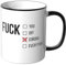 JUNIWORDS Tasse, Fuck Corona, Fuck you, Fuck off, Fuck everything, Wähle Farbe, Schwarz