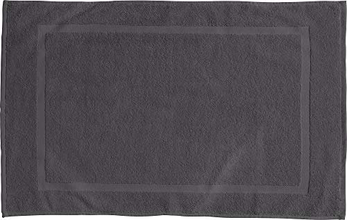 REDBEST Duschvorlage, Badteppich Chicago anthrazit Größe 50x80 cm - extra dick, weich, saustark und strapazierfähig (weitere Farben)
