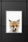 LS Bright Design Kinderzimmer Tiere Glänzend Drucke Poster und Kinder Wandbilder Kunst Babyzimmer Geschenke (Hochglanz-Finish A4 (210 x 297 mm), Fuchs)