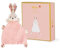 KALOO - K'Doux - Doudou Lapin Coquelicot - Rose pâle - Matière Lange - 20cm - Dès la Naissance, K969949