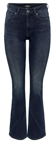 ONLY Female Flared fit Jeans ONLBLUSH Mittlere Taille Flared Jeans