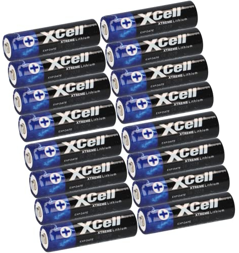 16x Xtreme Lithium Batterie AA Mignon FR6 L91 XCell hohe Kapazität | extrem leich | ca. 700% mehr Power
