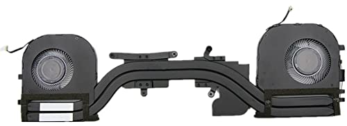 Replacement Laptop CPU & VGA GPU-Lüfter Abkühlen Fan & Kühlkörper für For Lenovo for ThinkPad X1 Extreme 1st Gen Schwarz