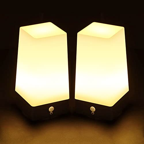 Guijiyi Luz Nocturna LED Con Sensor de Movimiento PIR Inalámbrico - Lámpara de Mesita de Noche Con Pilas Para Dormitorio, Pasillo, Habitación de Niños