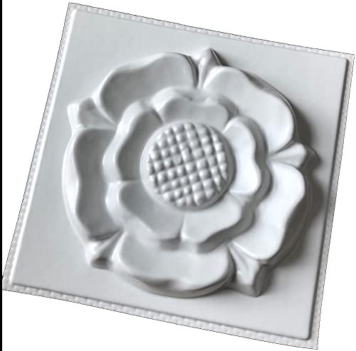 dennycraftmoulds Small Tudor Rose Plaster Casting Mould Concrete Mold Yorkshire Lancashire
