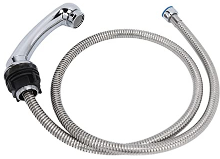 Pongnas Salon Shampoo Bed Faucet, 1.2m/3.9ft Stainless Steel Hose, Shower Head & Hose, Basin Shower Head, Salon Backwash Shampoo Bowl