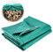 KADAX Bâche de protection imperméable en polyéthylène avec œillets pour l'extérieur - Bâche stratifiée avec bords renforcés (vert, 5 x 5 m)