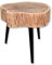 DARO DEKO Holz Couchtisch Baumscheibe braun 51 x 49cm Wohnzimmertisch Sofatisch Baumscheibe Beistelltisch