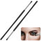WLLHYF Lot de 2 pinceaux de maquillage professionnels ultra fins pour fard à paupières, gel, poudre, crème, femmes et filles