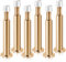 KOLAKO Door Stoppers, 6 Pack Door Stops Wall Mounted Indoors Tall Metal Doorstops Heavy Door Holders with Rumber Bumper Buffer, Wall Protector, Decorative Long Door Stops for Skirtings, Rose Gold