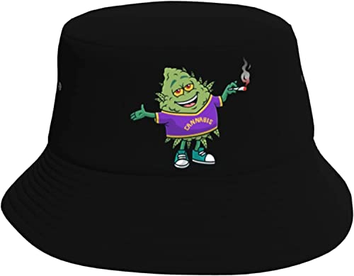 321 Sommerhut Coole Weed-Blume Unisex Bucket Hat Uv Schutz Bucket Hat Atmungsaktiv Anglerhut Für Herren Reisen Mädchen