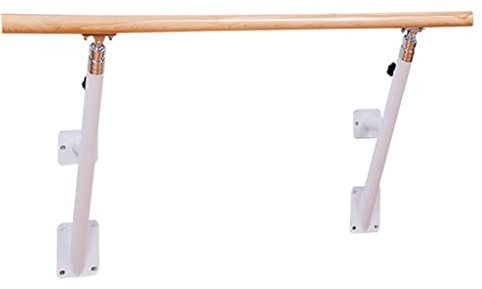 Ballettstange An der Wand montierte Ballettstange aus Stahl, höhenverstellbar von 80–120 cm, geeignet for den Heimgebrauch/Tanzstudio/Fitnessstudio (Size : 2M/6.6FT)