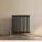 ELEGANT Traditional Radiator 600 x 605 mm Black 2 Column Cast Iron Style Radiator Central Heating Radiator