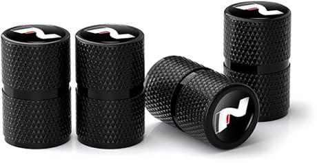 KAnduo 4 Stück Auto Ventilkappen Autoventil kompatibel mit für Hyundai N Line i20 i30 Sonata Tucson Azera Elantra Veloster,E