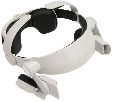 Durable VR Head Strap Kit, VR Headset Replacement with Complete Listening Experience, Adjustable Hinge for Quest 2 Accessories