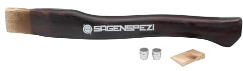 Sägenspezi 38 cm Stiel aus Hickory Holz Griff Ersatzstiel Sappie 500 g Stielkopfmaß 18 x 43,5 mm