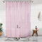 Barossa Design Extra langes Duschvorhang-Innenfutter mit 3 Magneten, 182,9 x 213,4 cm, XL, wasserdicht, PEVA, leicht, Duschvorhang für Badezimmer, PVC-frei, Metallösen, Transparent/Rosa