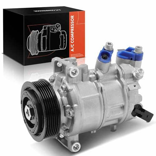 Frankberg Compresor de aire acondicionado con embrague Compatible con A4 (Allroad/Avant) 8W2/8WC/8WH/8WJ/8W5/8WD A5 F53/F5P/F57/F5E/F5A/F5F A6 Replace# 8W5820803A, aceite premezclado