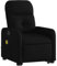 vidaXL Massagesessel, Sessel mit Aufstehhilfe Elektrisch, Relaxsessel mit Liegefunktion Vibrationsfunktion, Fernsehsessel Liegesessel Aufstehsessel, Schwarz Stoff