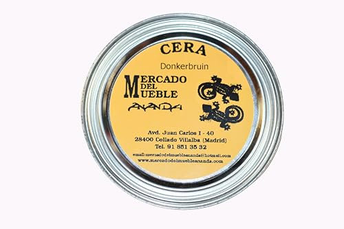Cera natural para muebles - 375 ML (Donkerbruin - Marrón oscuro)