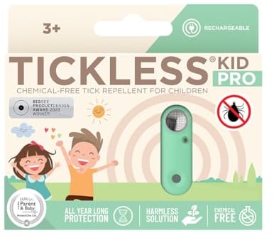 Tickless Kid Pro Répulsif à tiques à ultrasons rechargeable pour enfants Menta