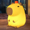 GIACOMO Capybara Lampe, Nachtlicht Kinder Silikon Mit Timer, Baby Kinder Aufladbar LED Touch Lampe, Stilllicht Dimmbar, Niedliche Zimmerdekorationen, Lustige Geschenke