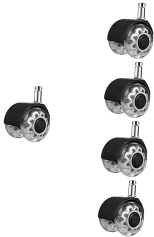 Lurrose 5pcs Office Chair Replacement Caster Wheels Heavy Duty Castor Wheels for Floors