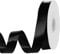 woric 50m Satinband Schwarz, 20mm Geschenkband Schwarz Schleifenband Dekoband Stoffband Geschenkverpackung Deko Hochzeit Geburtstag Party Trauer Band