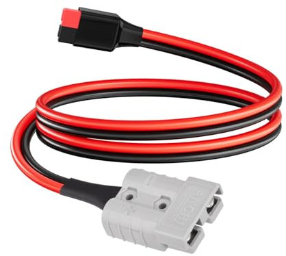 ELFCULB Anderson Verlängerungskabel, 10AWG Anderson Stecker 50A auf Anderson Stecker 45A mit Kabel (60cm)