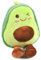 Auirshiky Aguacate Peluche, Peluche Aguacate Cojín 30cm, Juguete De Peluche De Aguacate, Peluche de Aguacate, Cojín de Lanzamiento para el Hogar Regalo de Peluche para Niños, Parejas