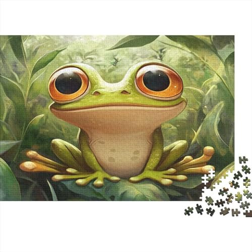 MOBYAT 1980s Sweet Memories 1000 Piece Jigsaw Puzzle | Tree Frog | Sustainable Puzzle for Adults | Premium 100% Wooden 1000pcs (75x50cm)