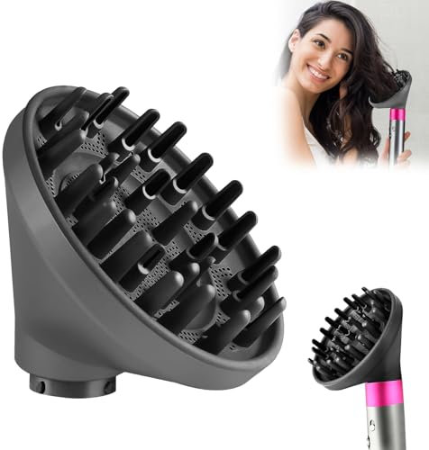 Diffusordüse für Dyson Airwrap, Föhn Diffusor für Dyson Airwrap HS05 HS03 HS01,Diffusor Föhn Aufsatz, umwandelbar für Airwrap Styler in Haartrockner