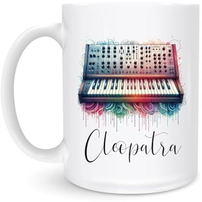 Synthesizer Coffee Mug 330 ml Tea Cup Personalised Travel Mug Modern Mug Fun Gifts for Office Christmas Anniversary Celebration