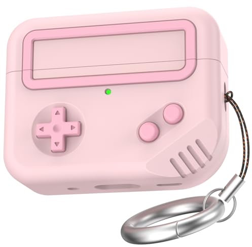 TRONWIN for AirPods Pro 2 Hülle - Spielkonsole Design Case für Apple AirPods Pro 2./1. Generation, Silikon Schutzhülle für Air Pods Pro 2 -Anime Case für Männer & Frauen (Rosa)