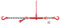Dolezych Cadena de Amarre PowerLash L-150, 2200 Dan, 1 Pieza, con Gancho de Horquilla, 3,5 m de Longitud, Cadena 6-8, Negro/Rojo