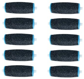10 Rouleaux de Remplacement Extra-Grossiers pour Velvet Smooth, Compatible avec Velvet Smooth, Têtes de Recharge en Pierre Ponce pour Pédicure Électrique, Élimine Efficacement les Callosités