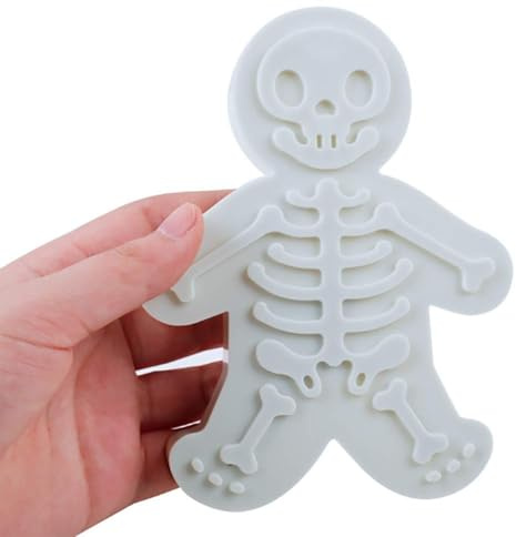 Ausstechformen für Halloween, Totenkopf, Lebkuchenmann, zum Backen, 3D-Fondant-Keksformen