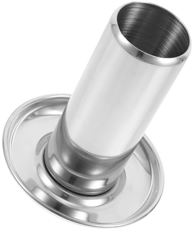 ibasenice Supporto per Pollo in Lattina Realizzato in Vaschetta - Integrata Adatto per Forni e Affumicatori