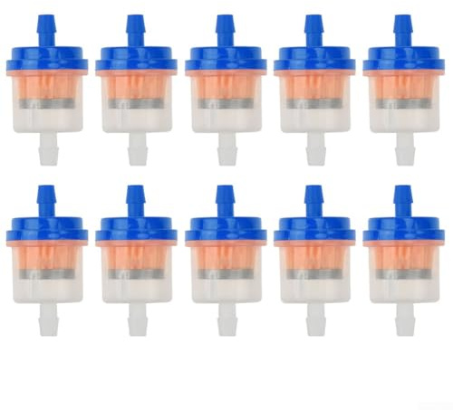 10-teiliges Benzin-Ölfilter-Set für Motorrad, Moped, Roller, Ersatz und zuverlässig (blau)