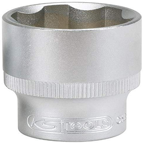 KS Tools 911.1221 - Douille F6-1/2 - 21 mm - Gamme CHROMEmat - Profil Superlock - En Chrome Vanadium - Finition satinée