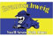 Bulldogge Braunschweig Fussball Fahne Flagge Grösse 1,50x0,90m - FRIP –Versand®