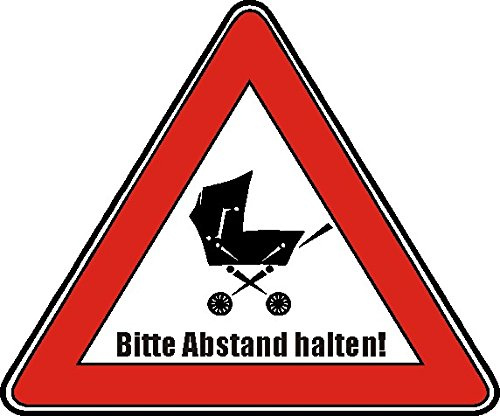 1 x Aufkleber Vorsicht Abstand Halten Baby An Board Sticker Schild OEM Static