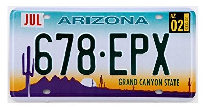 Nummernschild, US-amerikanisch / USA, Arizona Grand Canyon State