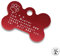 Raftsman Hundemarke mit Gravur - ID Tag - Adressanhänger - Adressschild - Individuelle - Personalisiert - Diamantgravur (Rot)